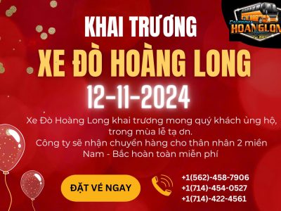 Khai trương Xe Đò Hoàng Long 12-11-2024