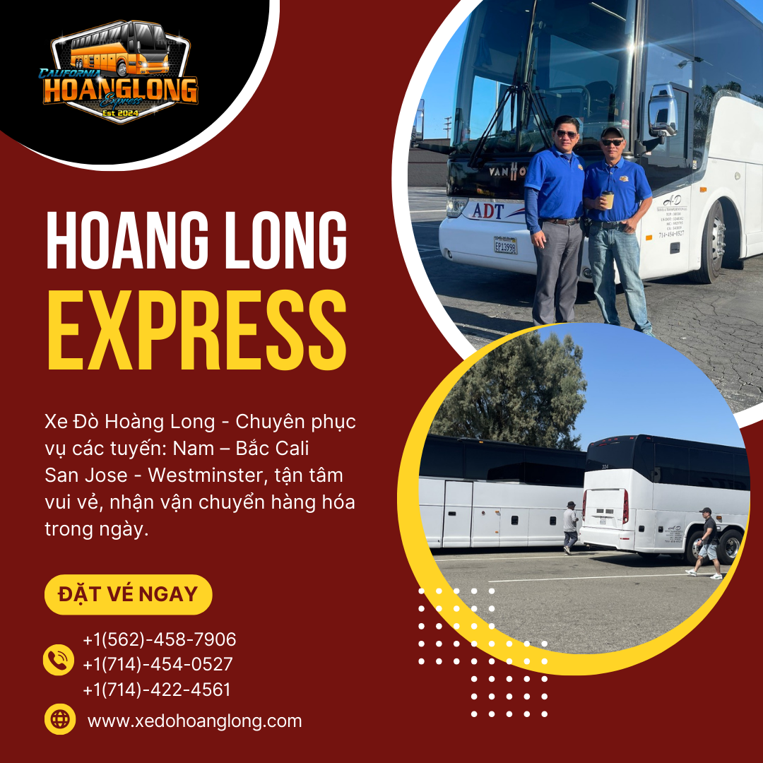 Xe Đò Đi San Jose | Xe Đò Hoàng Long – Dịch Vụ Uy Tín, Giá Cả Hợp Lý