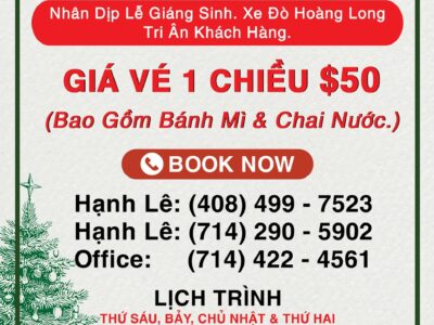[Xe Đò Hoàng Long] - Tri ân khách hàng nhân dịp lễ Giáng Sinh